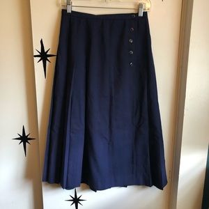 Century Boston Vintage Pleated Wrap Skirt